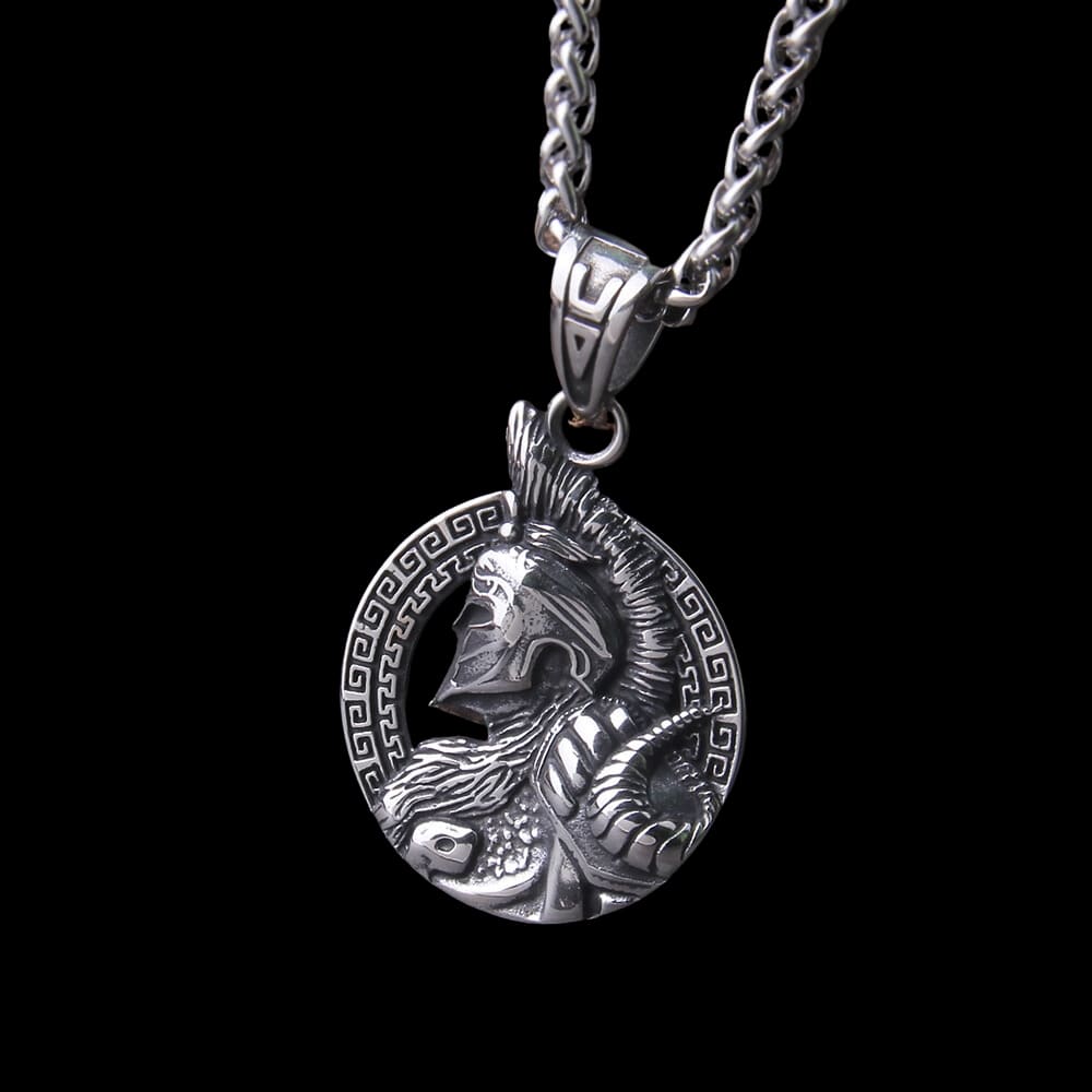 Spartan Spirit: Classic Greek Warrior Necklace