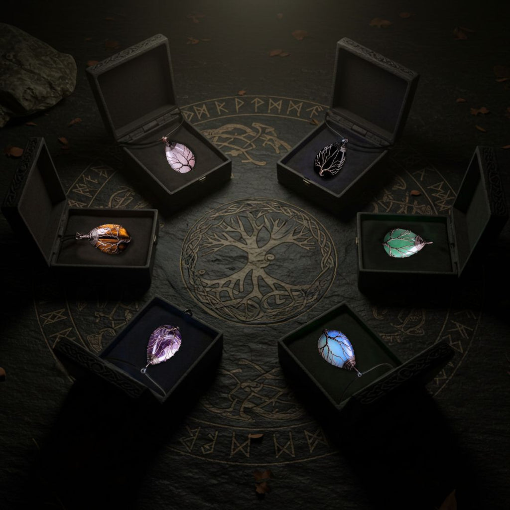 Yggdrasil Realms Crystal Pendant