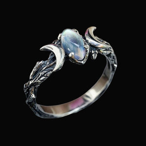 Anello Mani Lune Gemelle