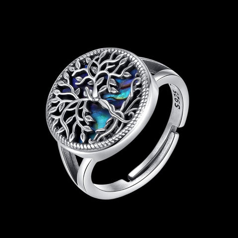 925 Sterling Silver Tree of Life Yggdrasil Ring