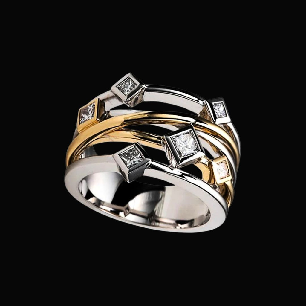 Golden Matrix Ring
