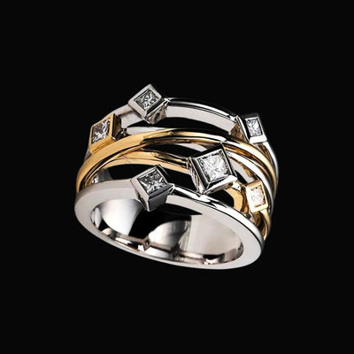 Golden Matrix Ring