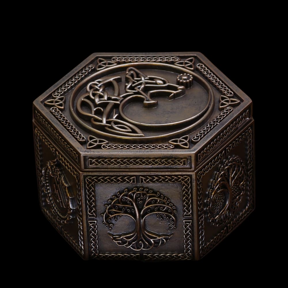 Fenrir's Handcrafted Norse-Inspired Jewelry Box