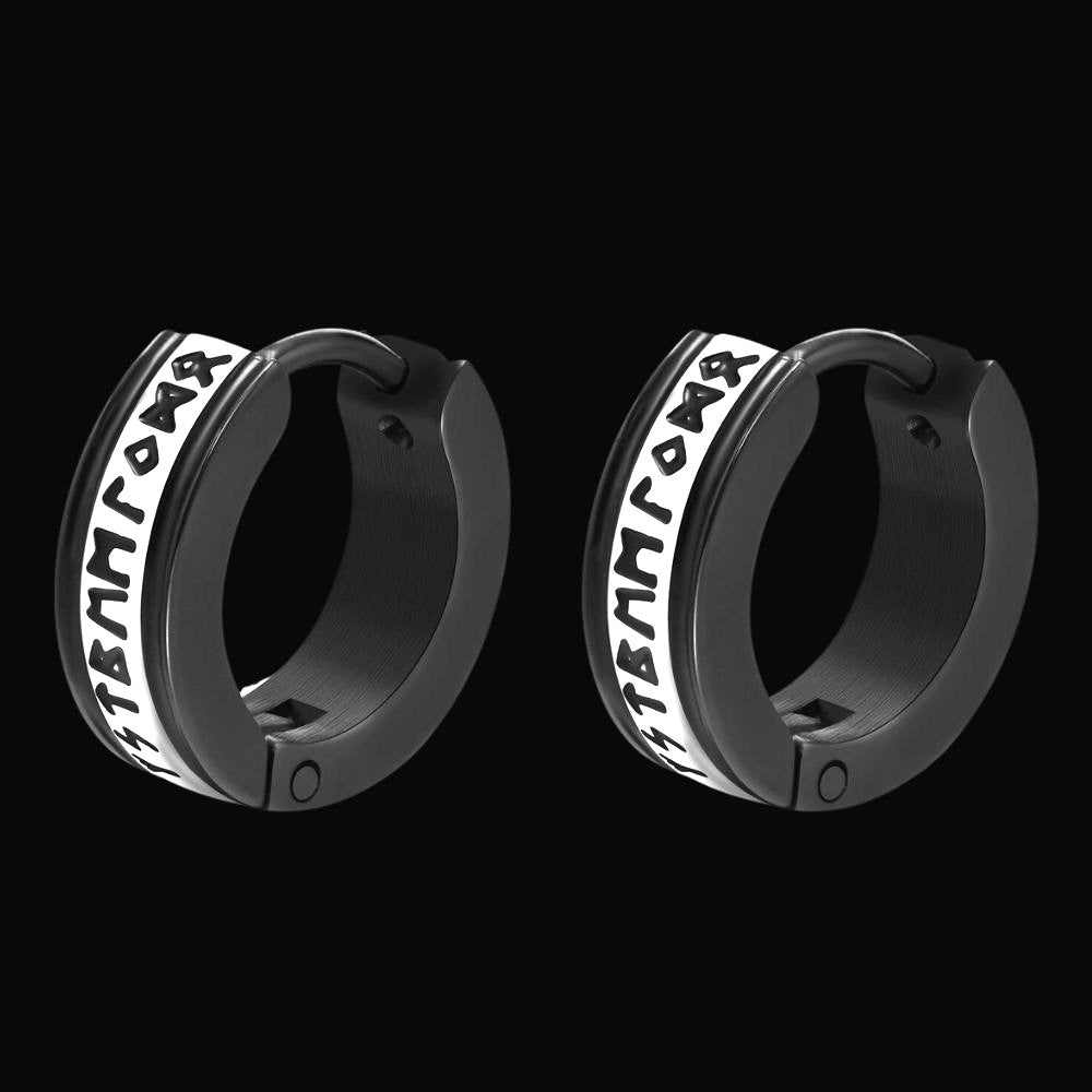 Runic Nordic Viking Earrings