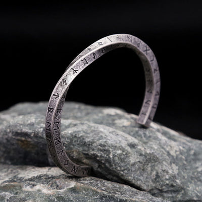 Viking Twist Bracelet with Nordic Runes