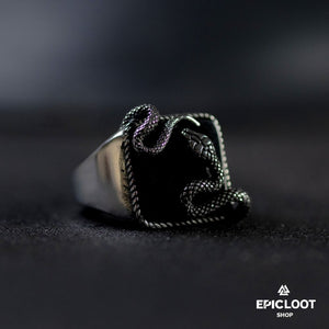 Midgard Serpent's Obsidian Ring of Ages
