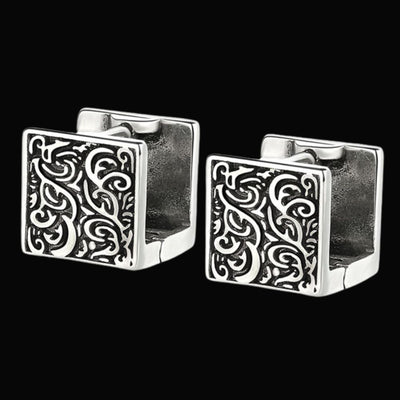 925 Silver Vintage Nordic Style Viking Earrings