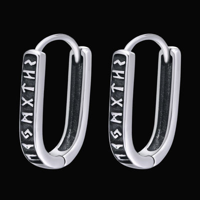Elder Futhark Runes Viking Earrings