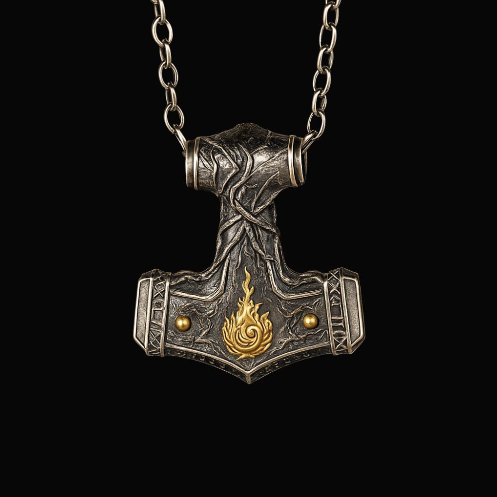 Thor’s Flamebreaker Pendant - Viking Necklace | Epic Loot Shop