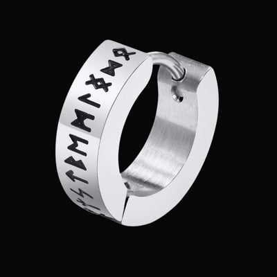 Herren-Ohrring mit Wikingerrunen