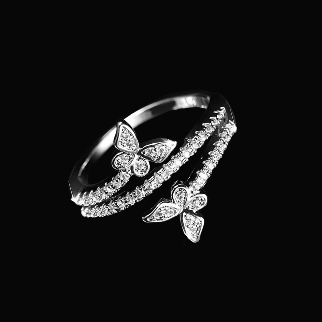 Silver Wings Ring - Norse Women's Ring - Detailed View | Epic Loot Shop
