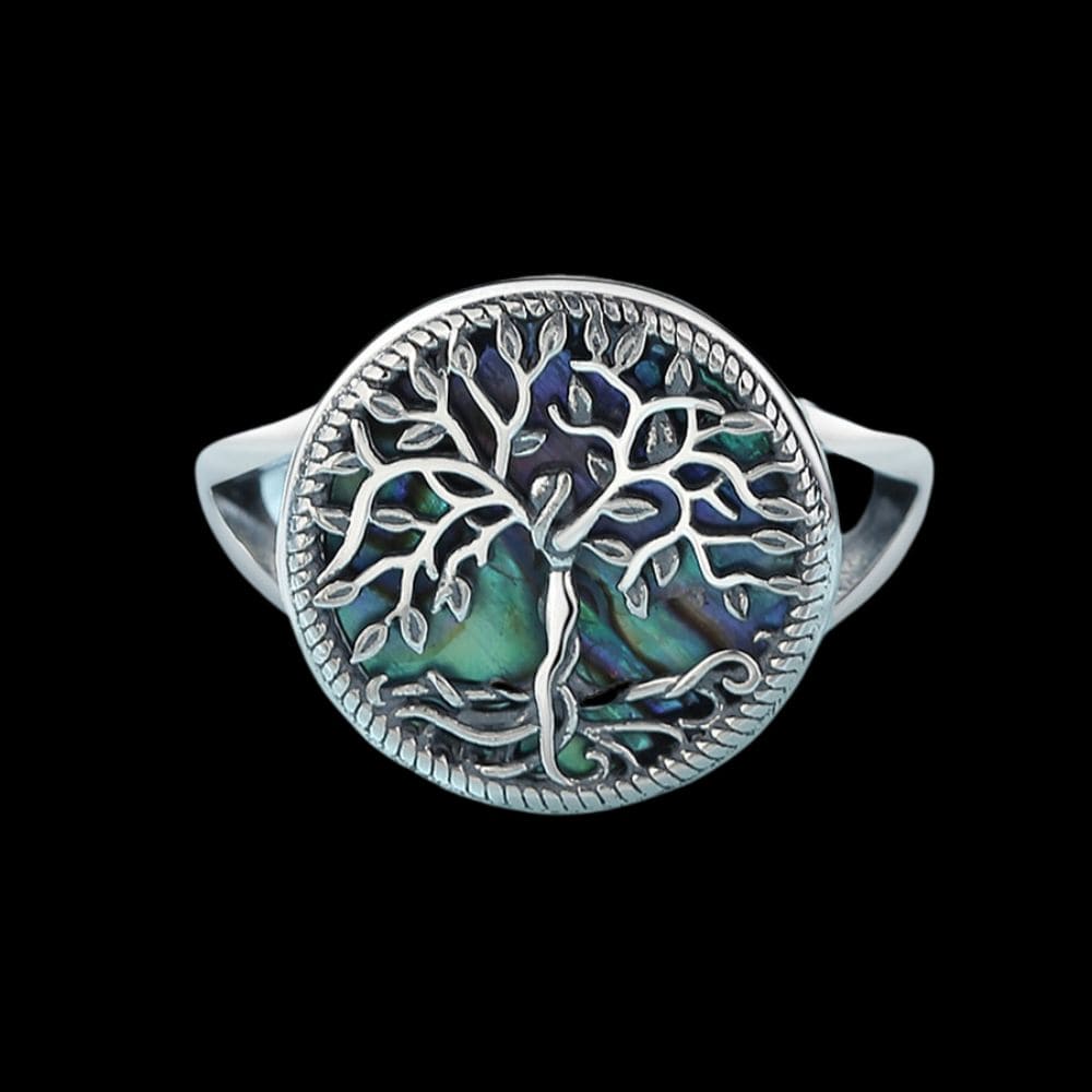 925 Sterling Silver Tree of Life Yggdrasil Ring