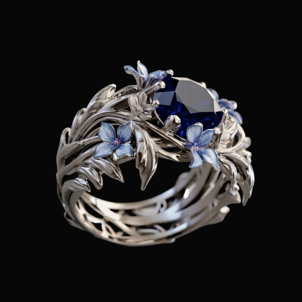 Arctic Petal Ring - Norse Women's Ring - Detailed View | Epic Loot Shop