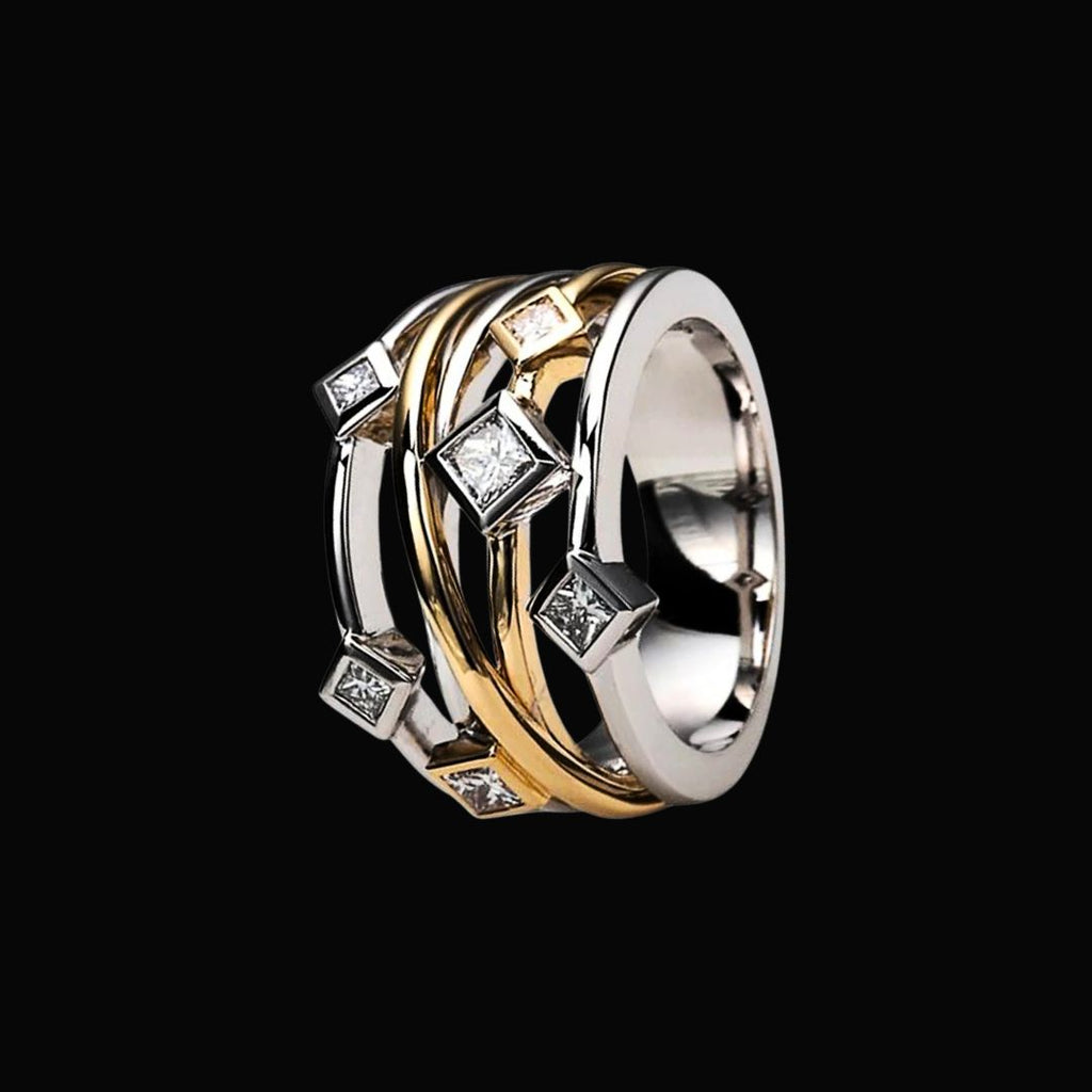 Golden Matrix Ring
