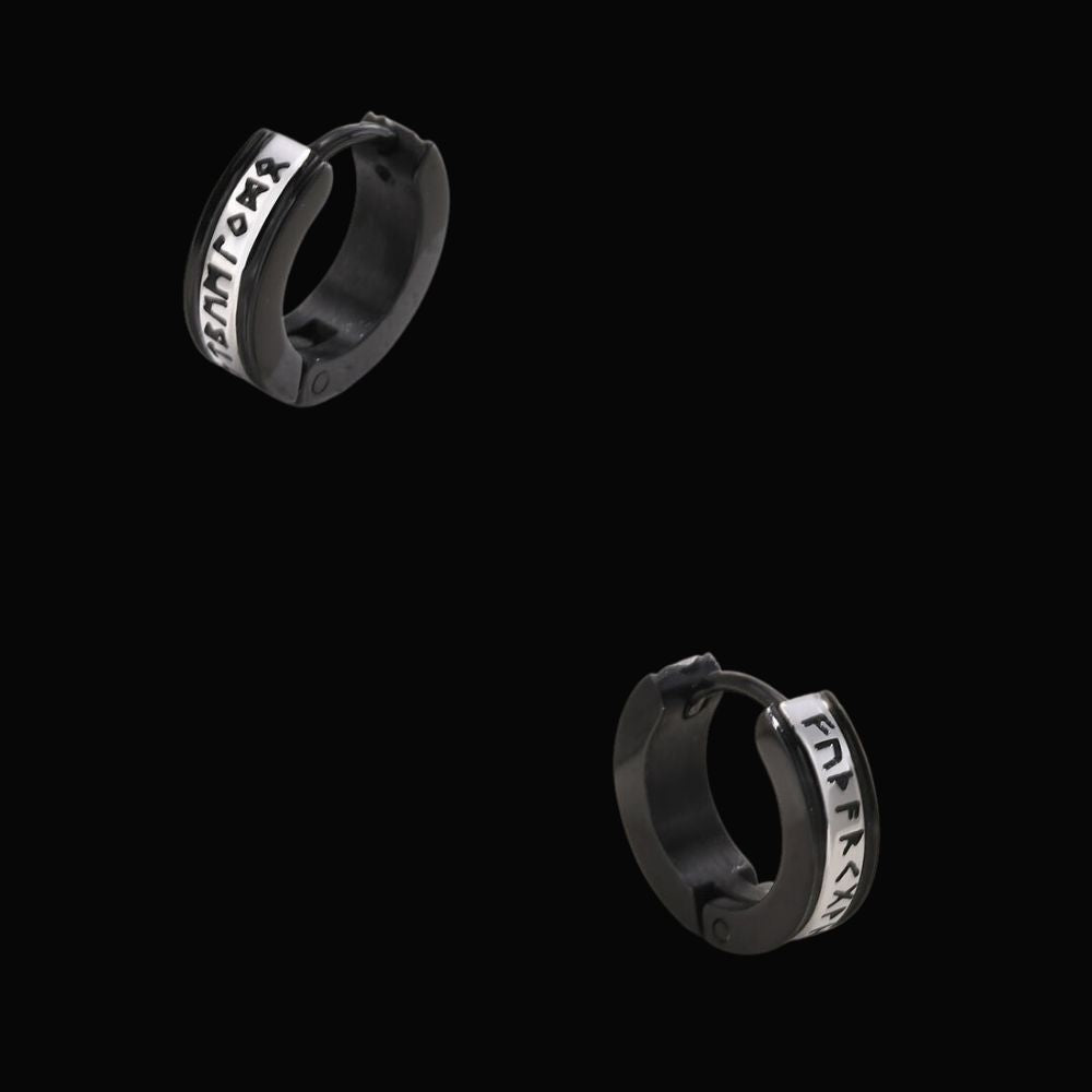 Runic Nordic Viking Earrings