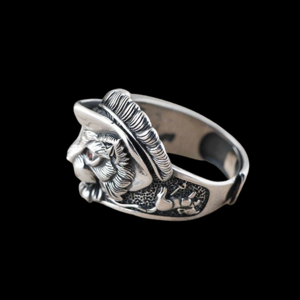 Norse Feline Guardian Ring - Viking Ring - Detailed View | Epic Loot Shop