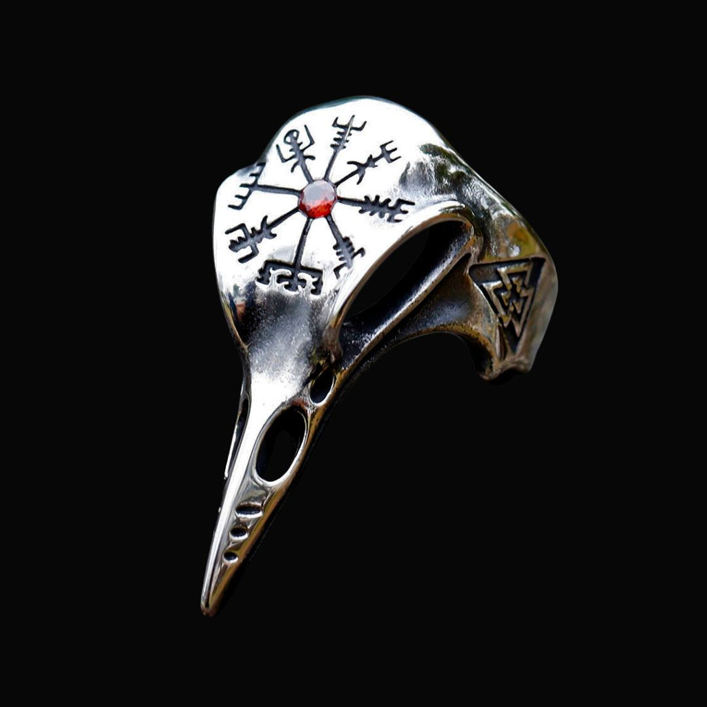 Vintage Odin Crow Ring