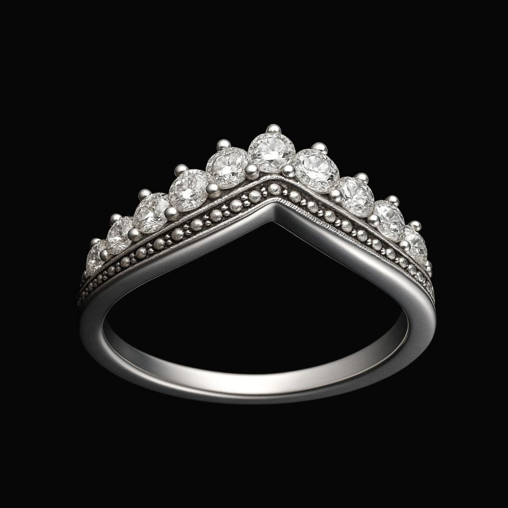 Vetra Crown Ring - Norse Women's Ring - Detailed View | Epic Loot Shop