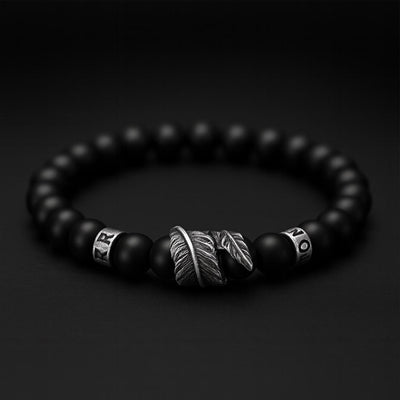 Bracciale con Piuma di Huginn