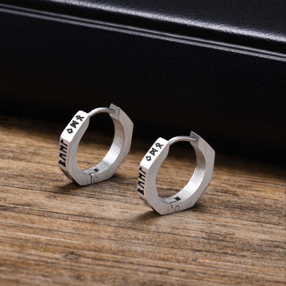 Runic Letter Viking Earrings