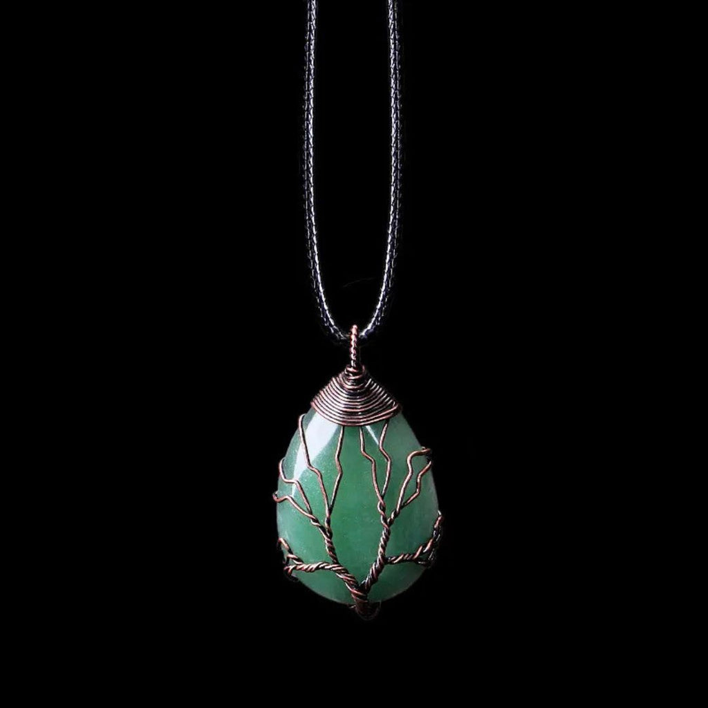 Yggdrasil Realms Crystal Pendant