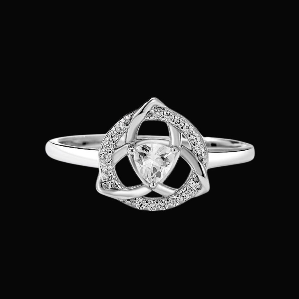 Triquetra Ring of Unity - Norse Women's Ring - Detailed View | Epic Loot Shop