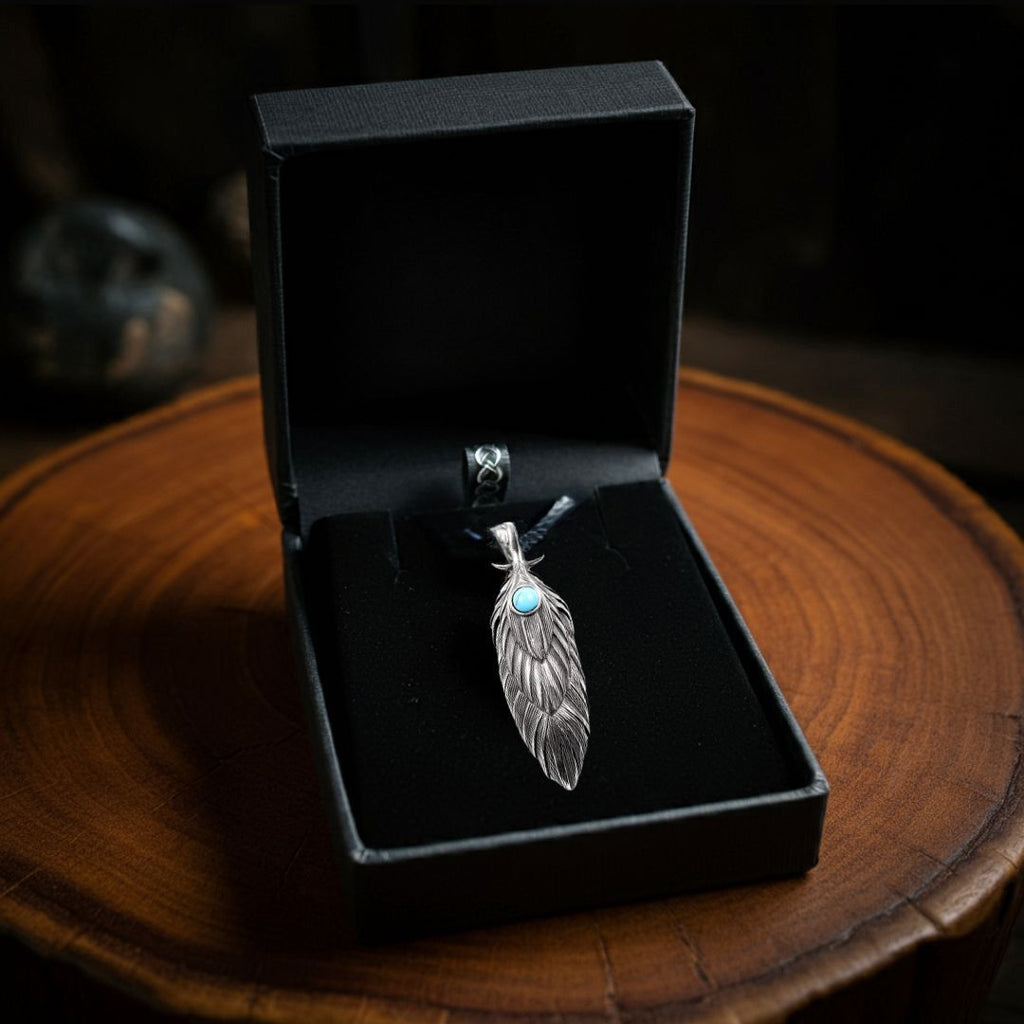 Feather of Huginn Pendant