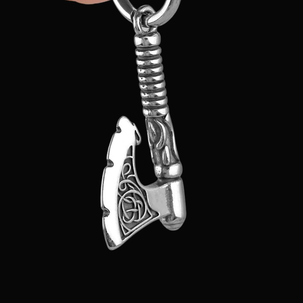 Vintage Viking Axe Earrings - Viking Jewelry For Men - Detailed View | Epic Loot Shop