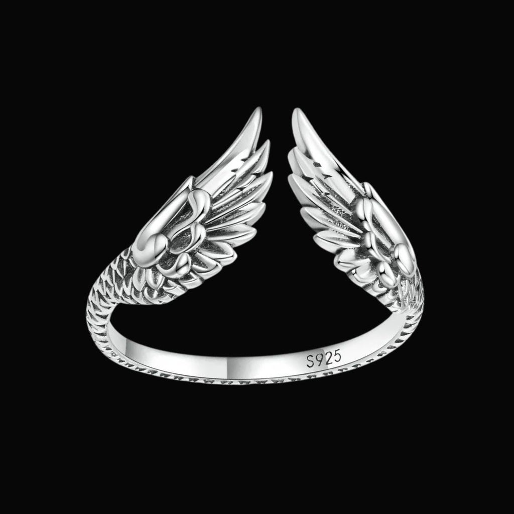 Valkyrie's Wing Ring - Norse Women's Ring - Detailed View | Epic Loot Shop
