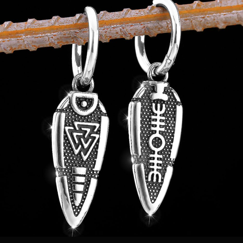 Gungnir Spearhead Viking Earrings