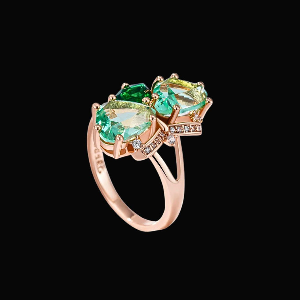 Freya’s Verdant Grace Ring - Norse Women's Ring - Detailed View | Epic Loot Shop