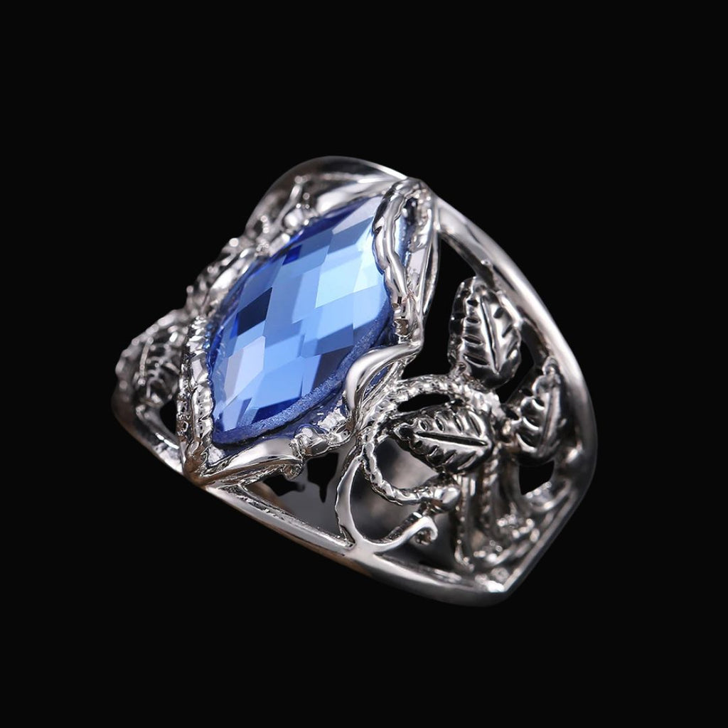 Sapphire Vine Ring - Norse Women's Ring - Detailed View | Epic Loot Shop