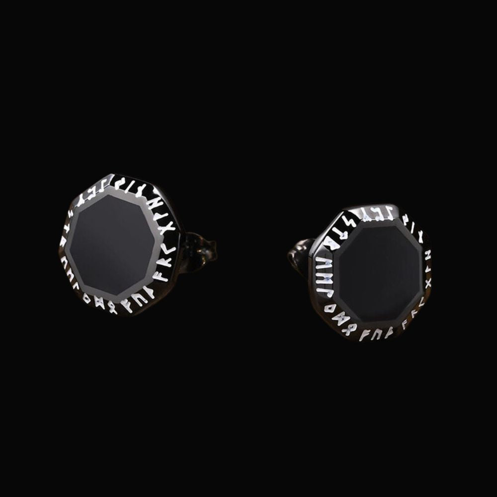 Norse Runic Viking Earrings