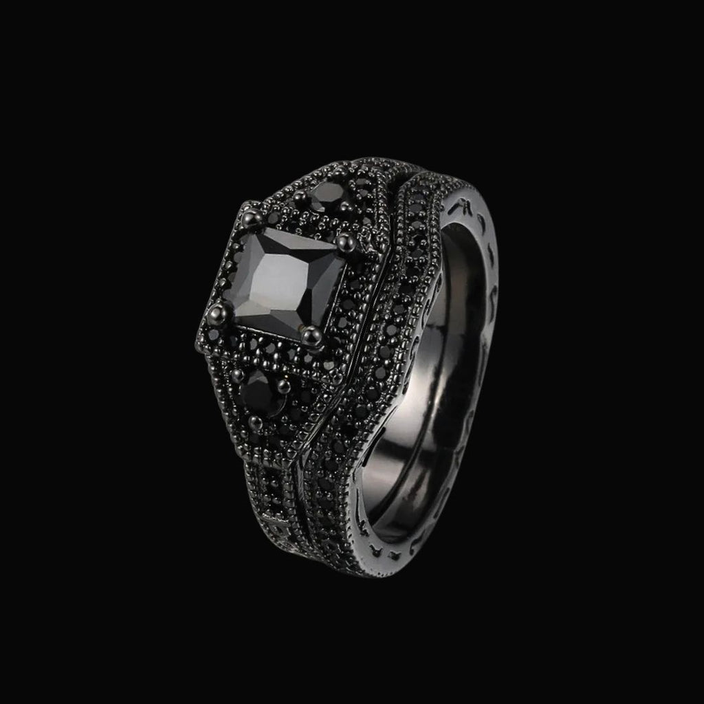 Dark Serenade Couples Ring