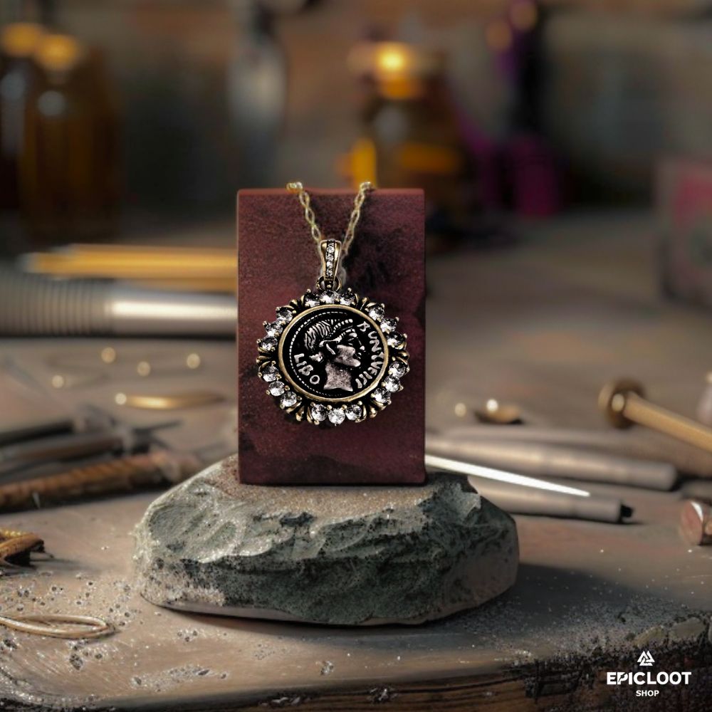 Roman Empress Portrait Pendant - Viking Necklace - Detailed View | Epic Loot Shop