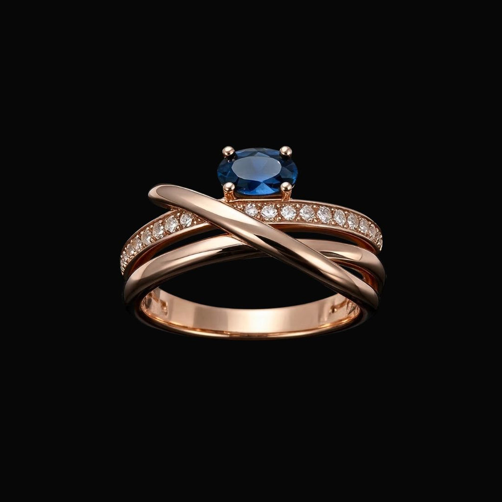 Blue Axis Ring - Norse Women's Ring - Detailed View | Epic Loot Shop