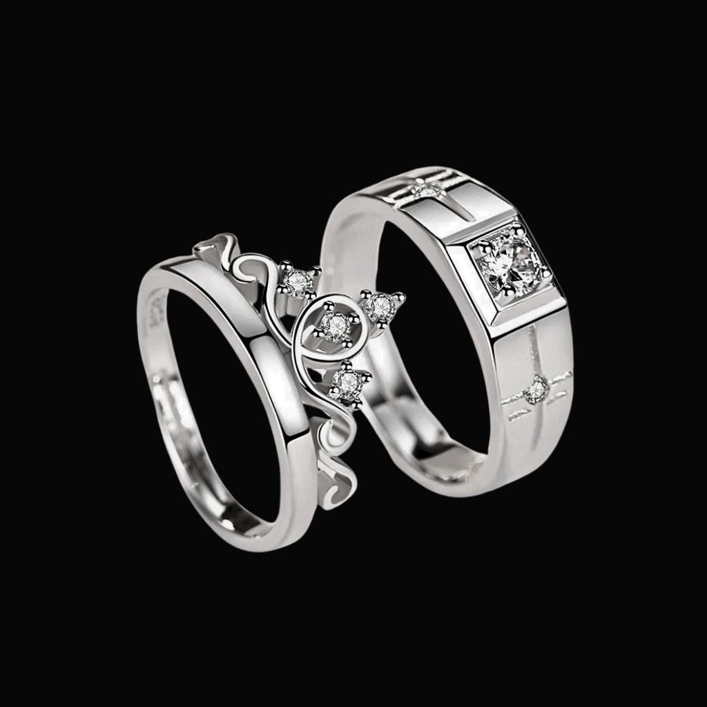 Regal Spark Couples Ring