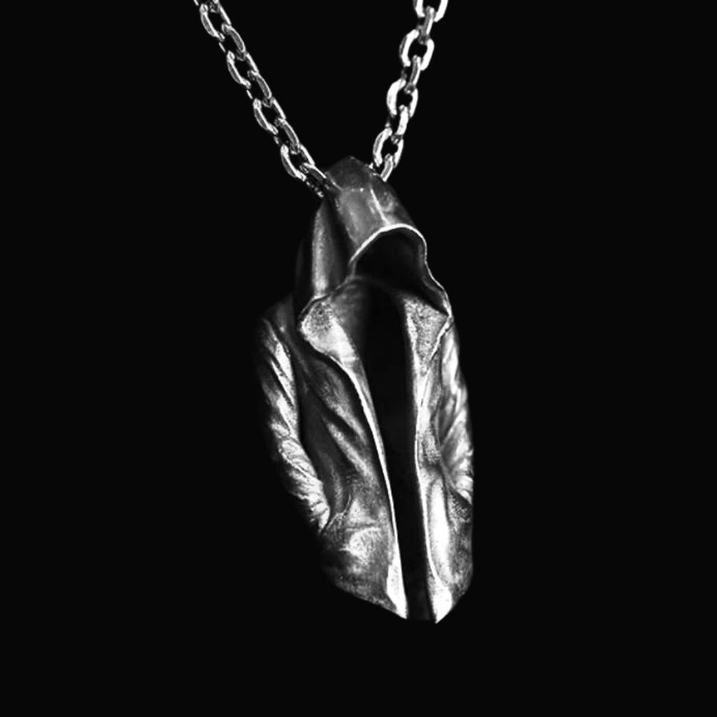 Stealthy Assassin Stainless Steel Pendant - Viking Necklace - Detailed View | Epic Loot Shop