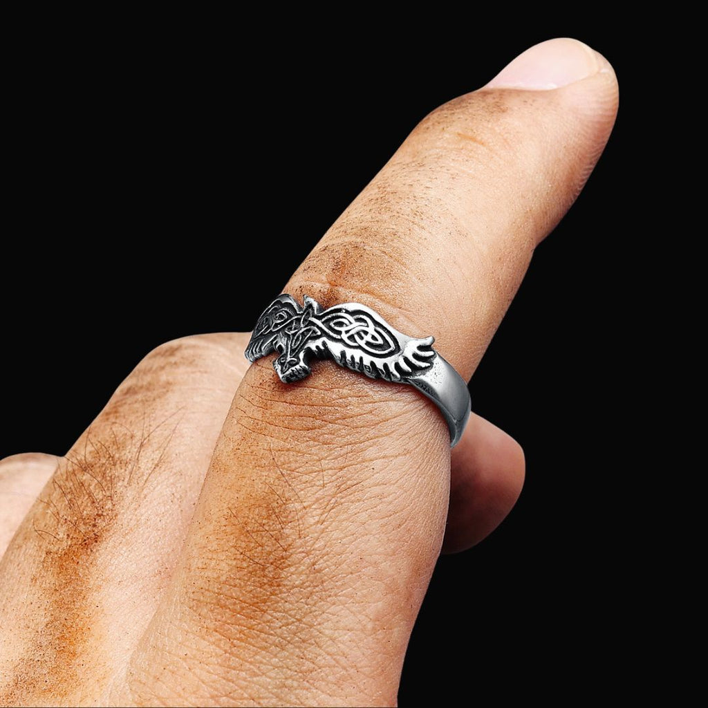 Nordic Raven Ring