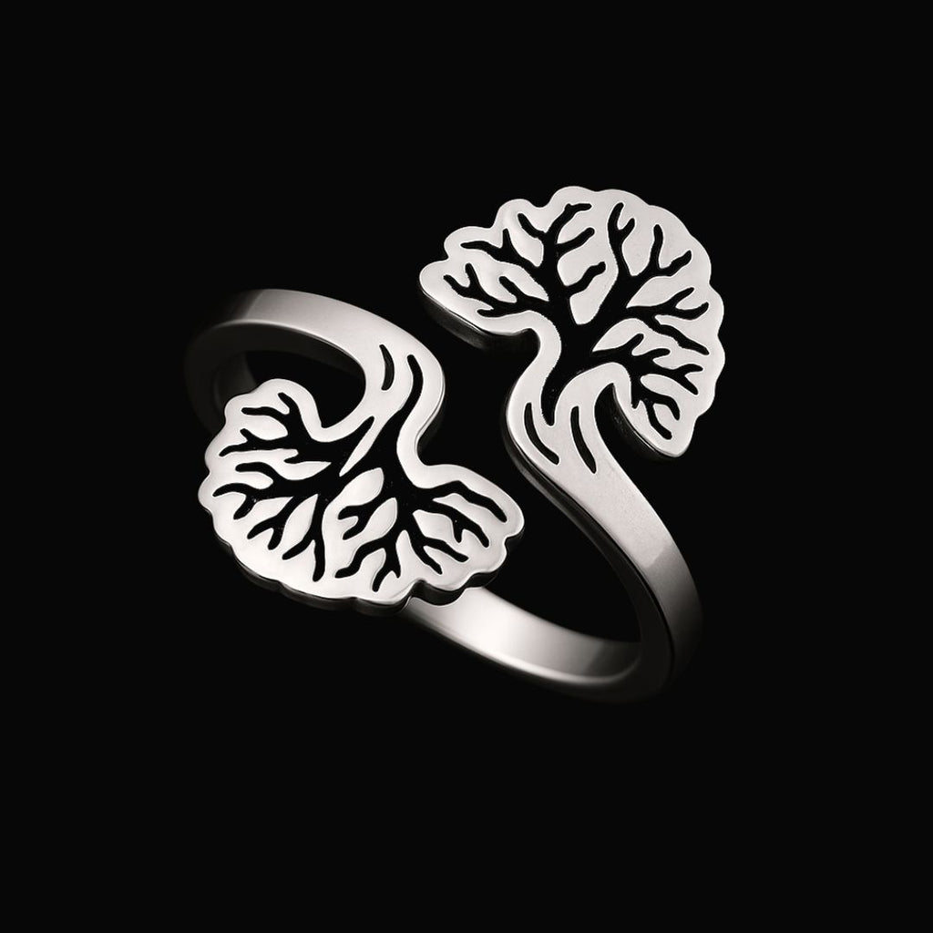 Yggdrasil's Reflection - Norse Women's Ring - Detailed View | Epic Loot Shop