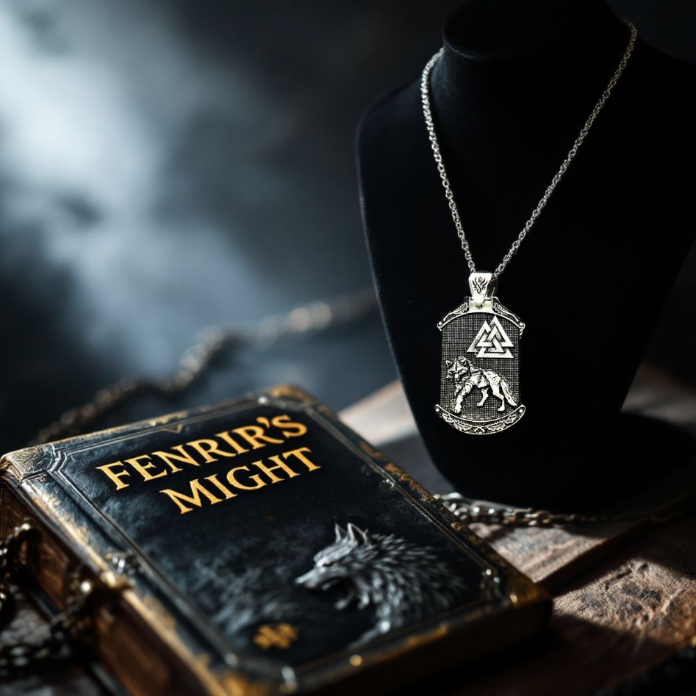 Fenrir’s Might Pendant - Viking Necklace - Detailed View | Epic Loot Shop