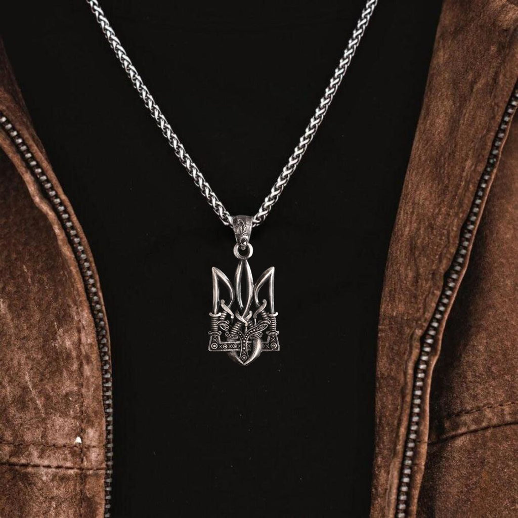 Trident of Aegir Necklace - Viking Necklace - Detailed View | Epic Loot Shop