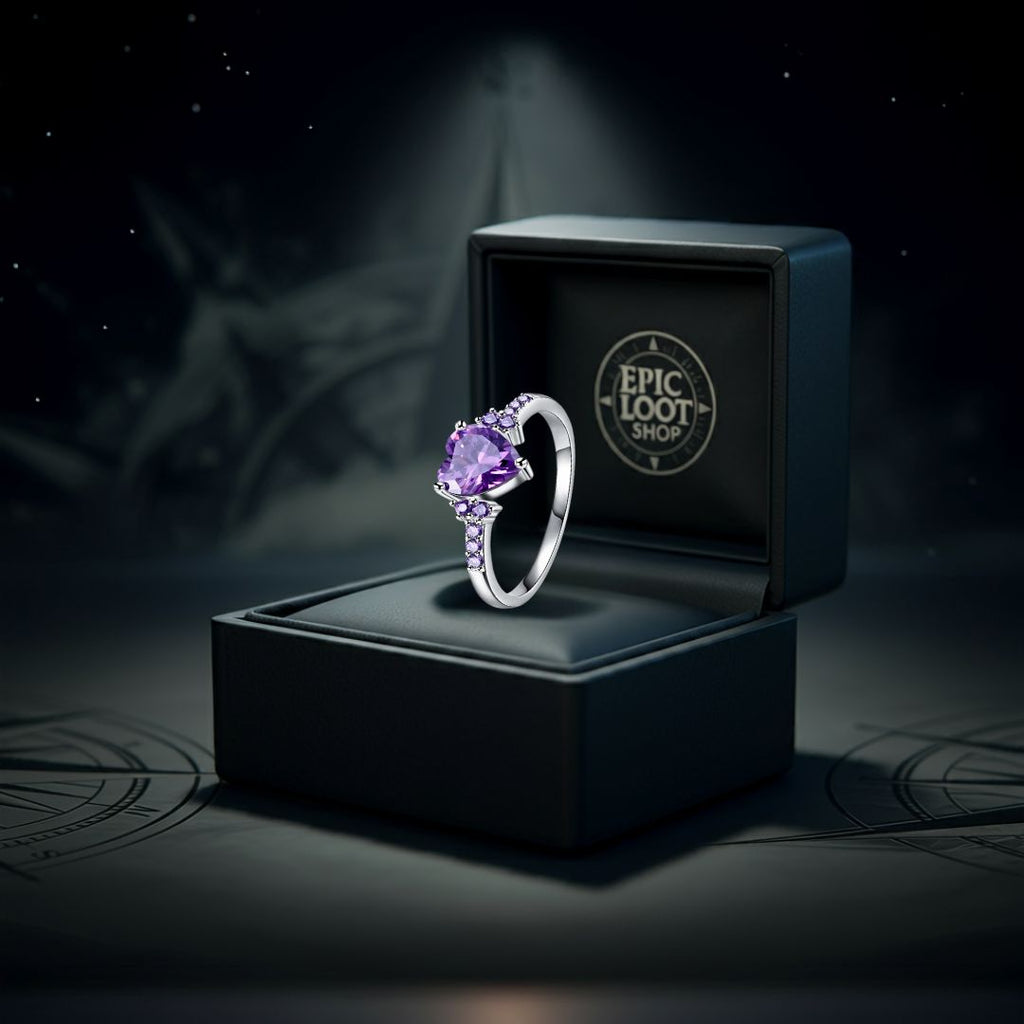 Gná’s Heartstone Ring - Norse Women's Ring - Alternative Angle | Epic Loot Shop