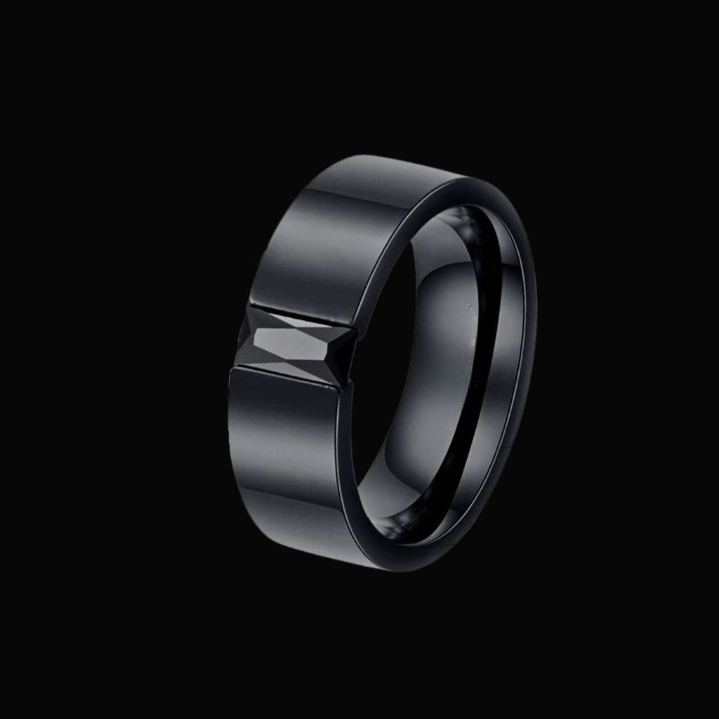 Midnight Crown Couples Ring