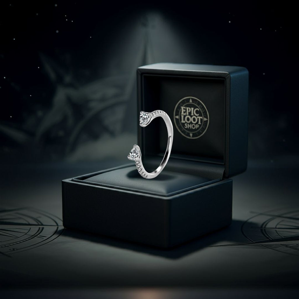 The Twin Wolves’ Ring - Norse Women's Ring - Alternative Angle | Epic Loot Shop