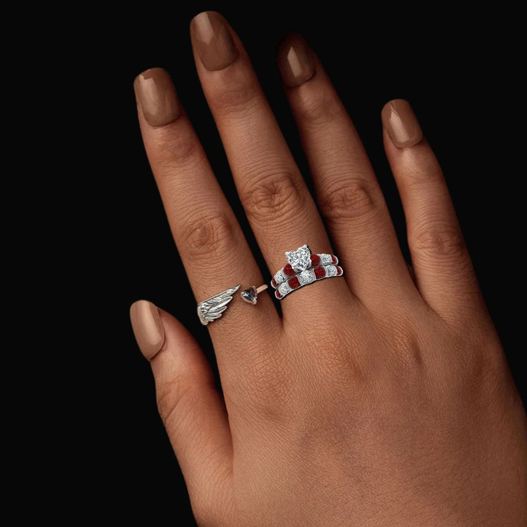 Heart of Freyja - Norse Women's Ring - Alternative Angle | Epic Loot Shop