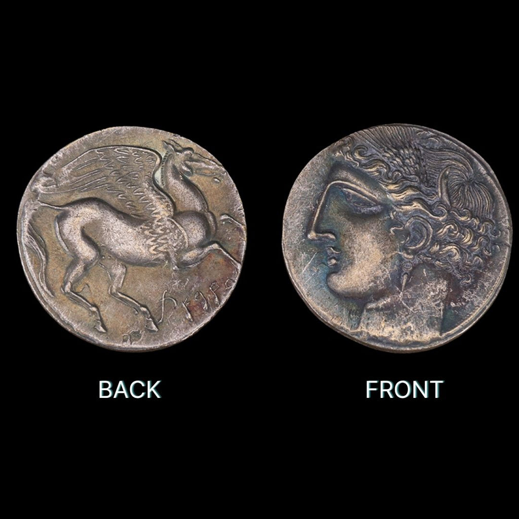 Pegasus and Athena Corinthian Coin Replica