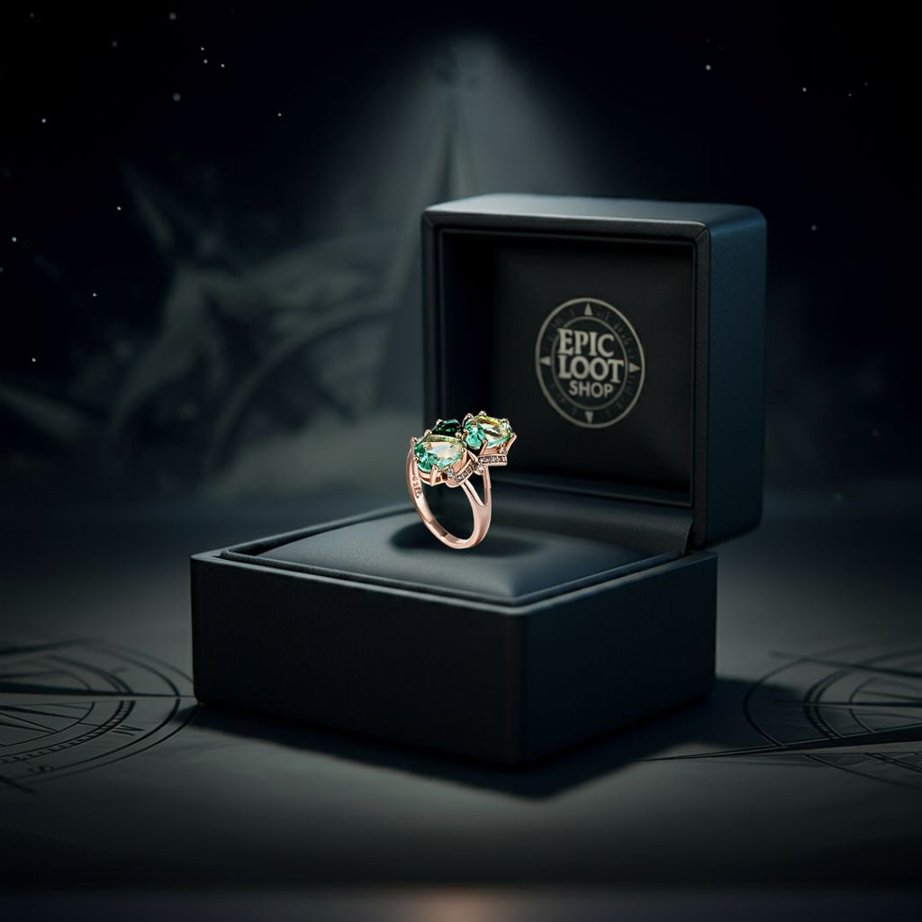 Freya’s Verdant Grace Ring - Norse Women's Ring - Alternative Angle | Epic Loot Shop