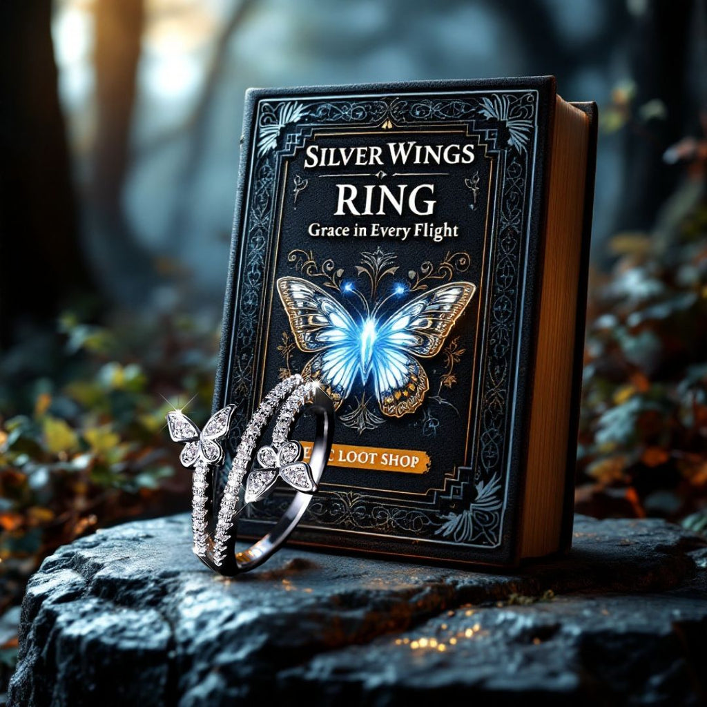 Silver Wings Ring - Norse Women's Ring - Alternative Angle | Epic Loot Shop