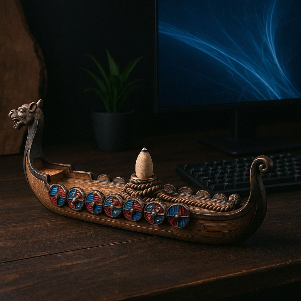 Incense Burner Viking Drakkar Long Ship